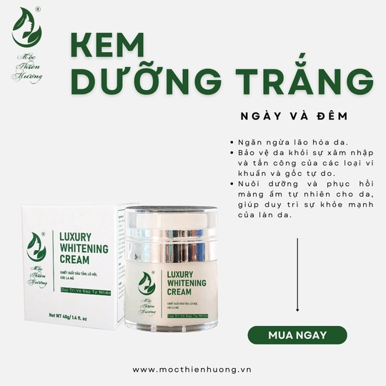 KEM DƯỠNG DA LUXURY WHITENING CREAM 40G