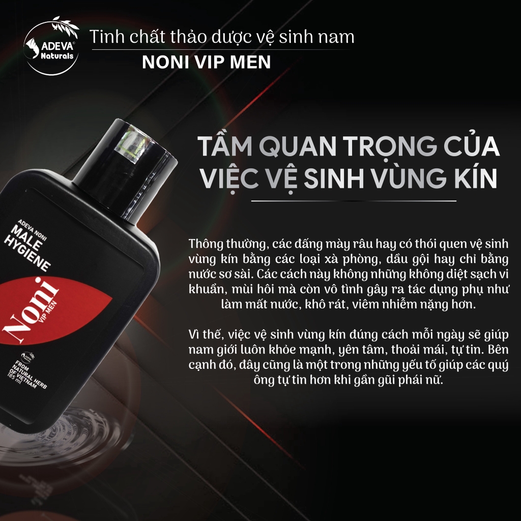 TINH CHẤT THẢO DƯỢC VỆ SINH NAM NONI VIP MEN - ADEVA NATURALS