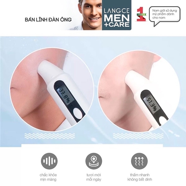 GEL RỬA MẶT COLLAGEN SỮA ONG CHÚA ĐẸP DA, NGỪA MỤN DÀNH CHO NAM - LANGCE