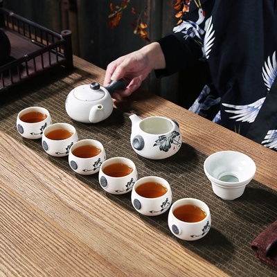 BỘ ẤM PHA TRÀ ĐỊNH CHÂU HOA SEN - SƯƠNG MAI