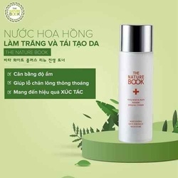 NƯỚC HOA HỒNG DƯỠNG TRẮNG HỒNG VÀ TÁI TẠO DA VITA WHITE PLUS RENEW JINSENG TONER - THE NATURE BOOK