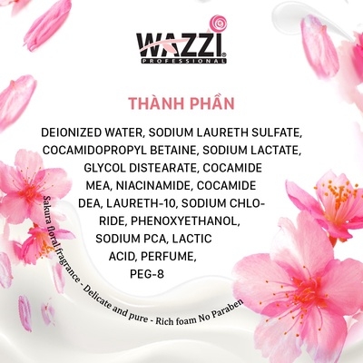 SỮA TẮM DƯỠNG THỂ HƯƠNG HOA ANH ĐÀO 500ML - WAZZI