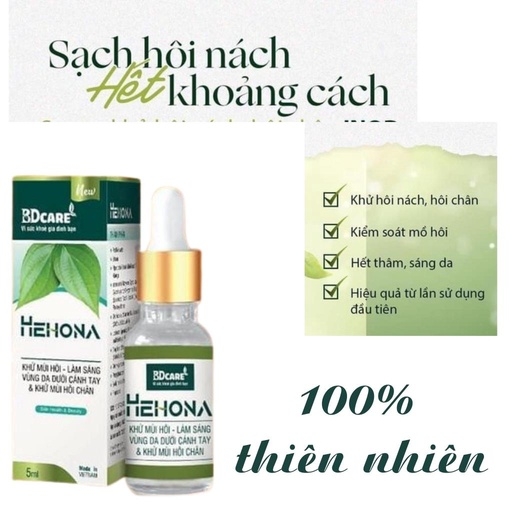SERUM TRỊ HÔI CHÂN VÀ HÔI NÁCH HEHONA 5ML - BDCARE