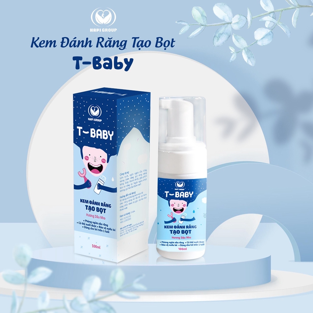 KEM ĐÁNH RĂNG TẠO BỌT T-BABY - HAPI