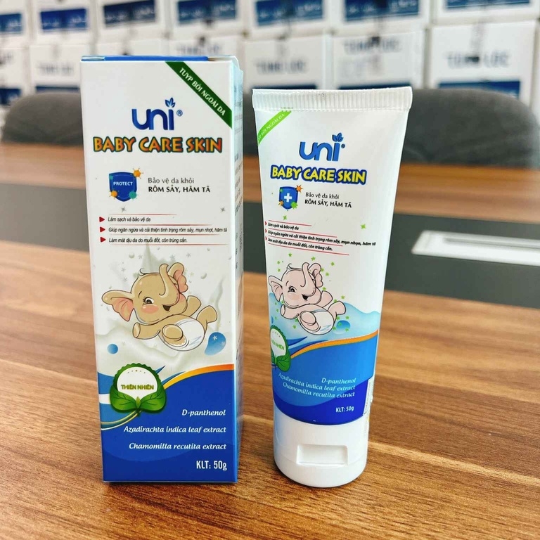 KEM BẢO VỆ DA KHỎI RÔM SẢY, HĂM TÃ UNI BABY CARE SKIN - UNI PHARMA