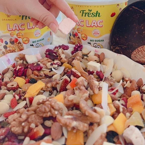 HẠT DINH DƯỠNG GRANOLA LẠC LẠC 650G - DR. MAYA