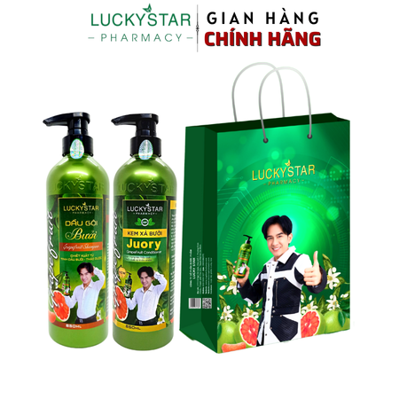 COMBO GỘI XẢ BƯỞI CAO CẤP 850ML - LUCKY STAR