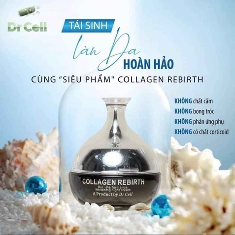 KEM DƯỠNG DA PHỤC HỒI TÁI TẠO BAN ĐÊM COLLAGEN REBIRTH 30ML - DR CELL
