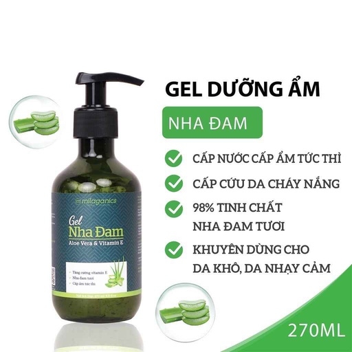 NEW VERSION GEL NHA ĐAM DƯỠNG ẨM ĐA NĂNG & LÀM MỀM DA 270ML - MILAGANICS