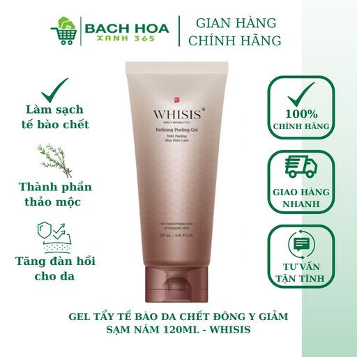 GEL TẨY TẾ BÀO DA CHẾT ĐÔNG Y GIẢM SẠM NÁM 120ML - WHISIS