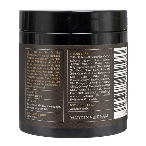 NEW VERSION TẨY TẾ BÀO CHẾT BODY & MẶT SCRUB COFFEE WHITENING - MILAGANICS