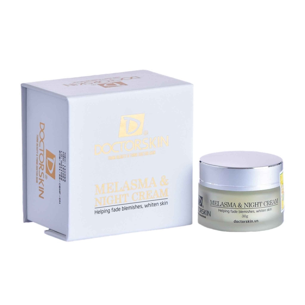 KEM ĐÊM DƯỠNG SÁNG MỜ THÂM NÁM MELASMA & NIGHT CREAM DOCTORSKIN 30G