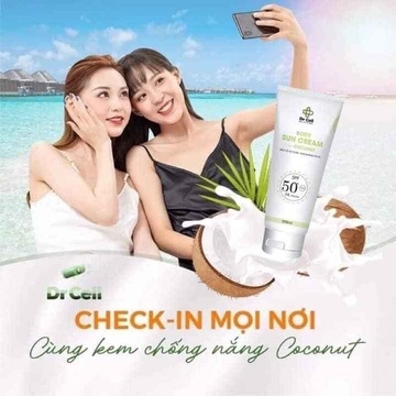 KEM CHỐNG NẮNG BODY DỪA 200G - DR CELL