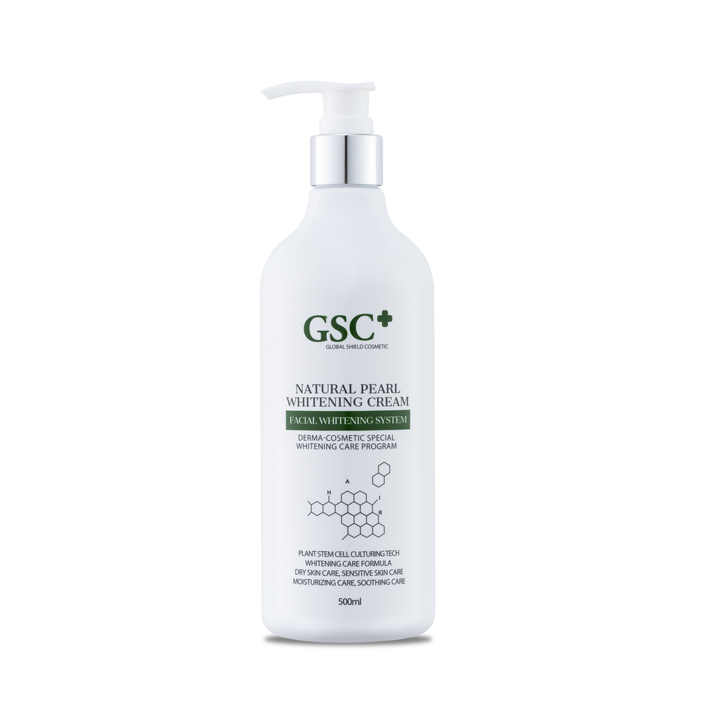 KEM Ủ TRẮNG DA MẶT NATURAL PEARL WHITENING CREAM 500ML - GSC