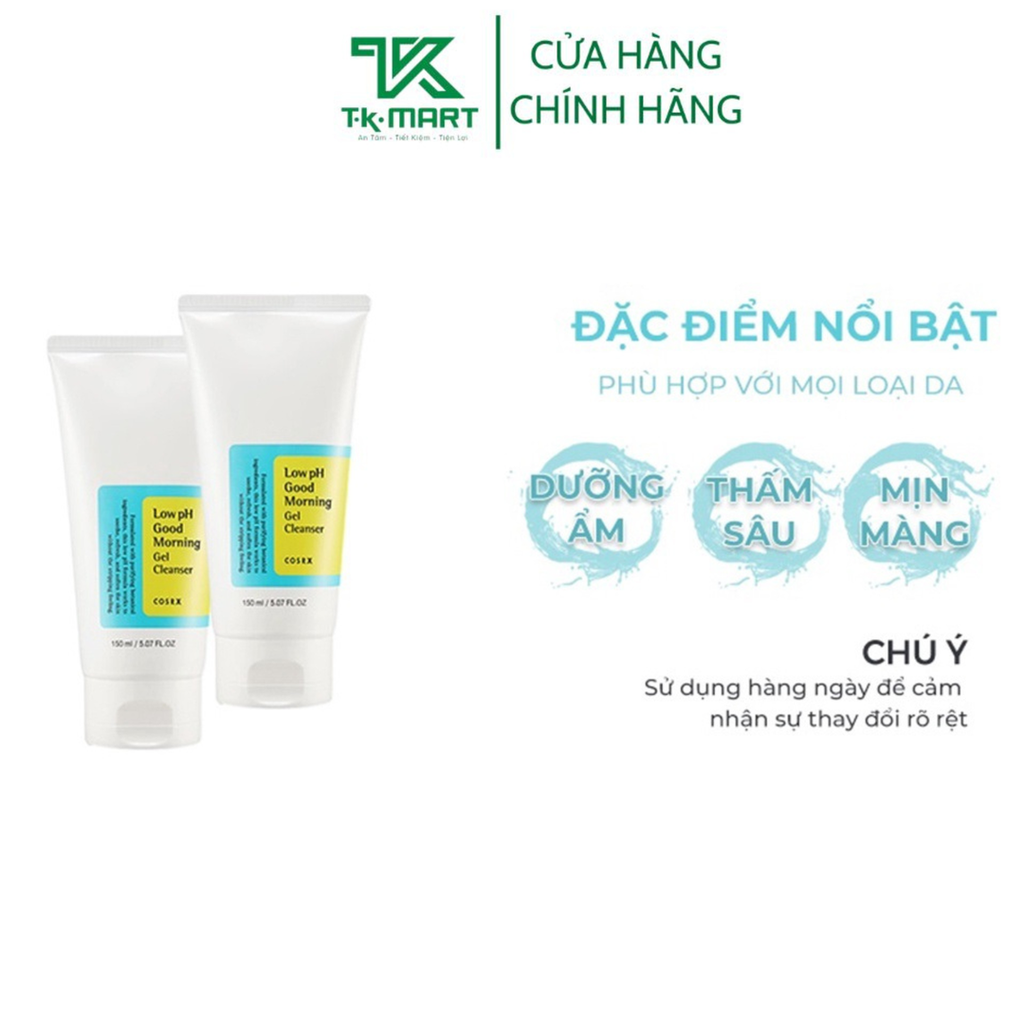 SỮA RỬA MẶT DẠNG GEL LOW PH GOOD MORNING - COSRX