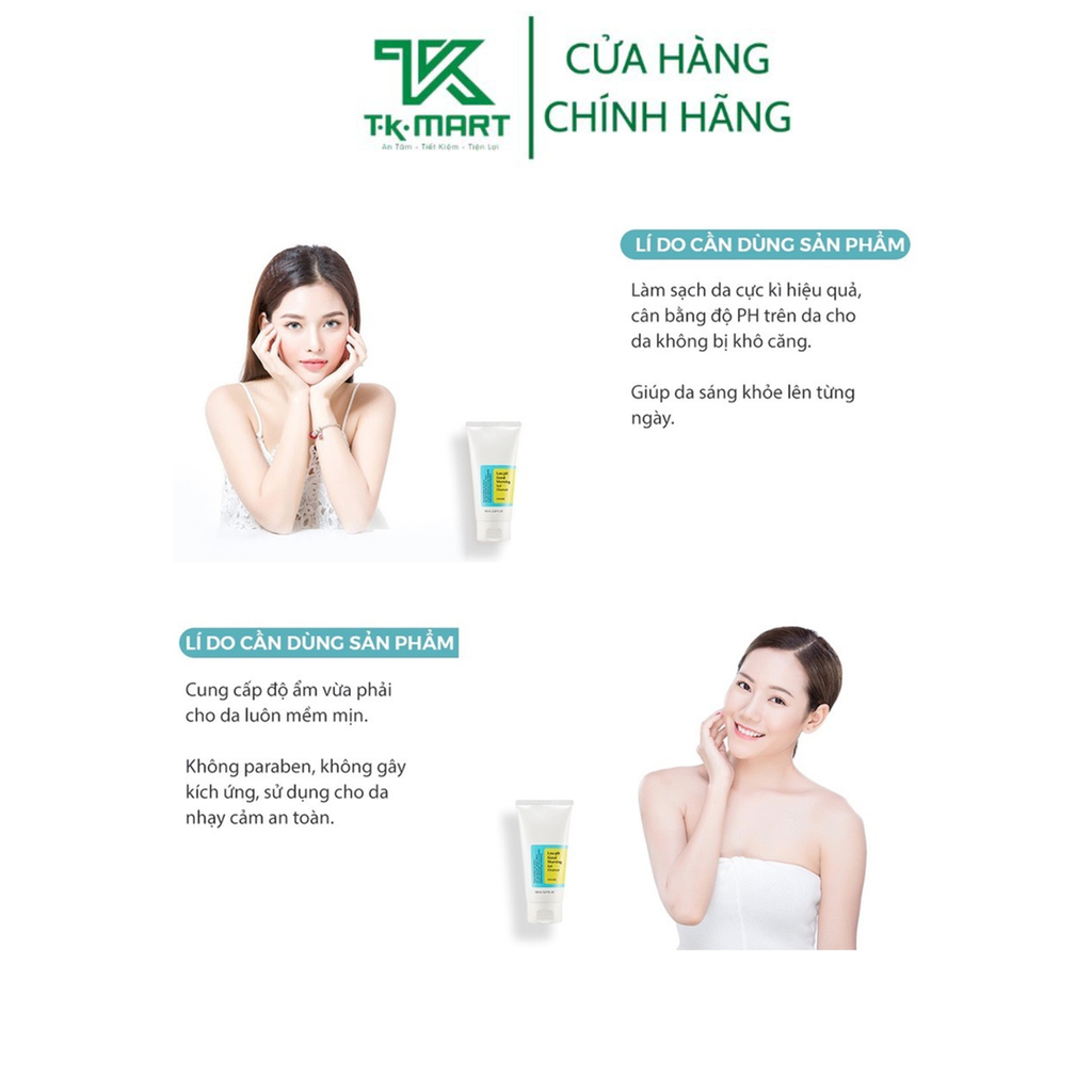 SỮA RỬA MẶT DẠNG GEL LOW PH GOOD MORNING - COSRX