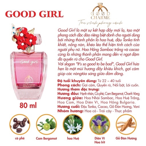 NƯỚC HOA NỮ GOOD GIRL - GOOD CHARME