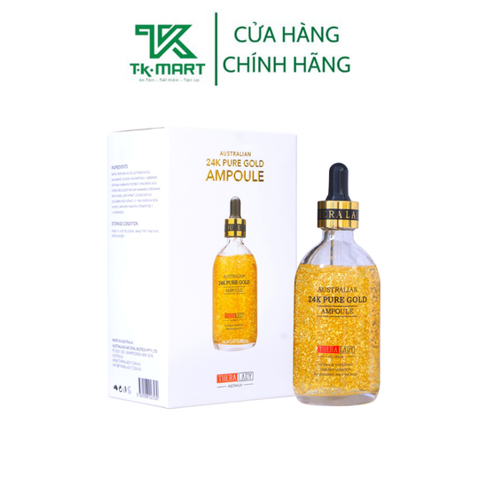 SERUM DƯỠNG TRẮNG DA, GIẢM THÂM NÁM, GIẢM MỤN VÀNG 24K - THERA LADY