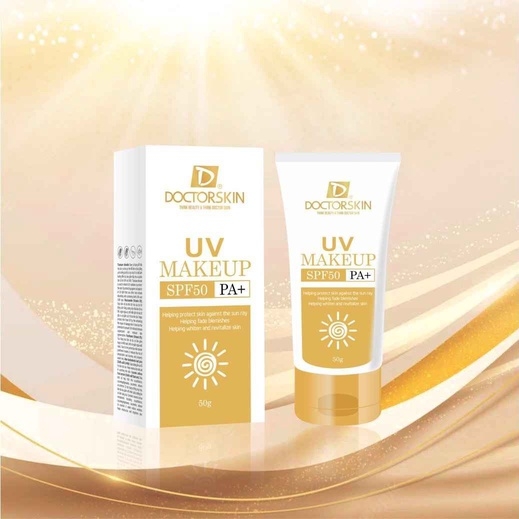 KEM CHỐNG NẮNG NÂNG TONE QUANG PHỔ RỘNG UV MAKEUP DOCTORSKIN SPF 50/PA++++ 50G