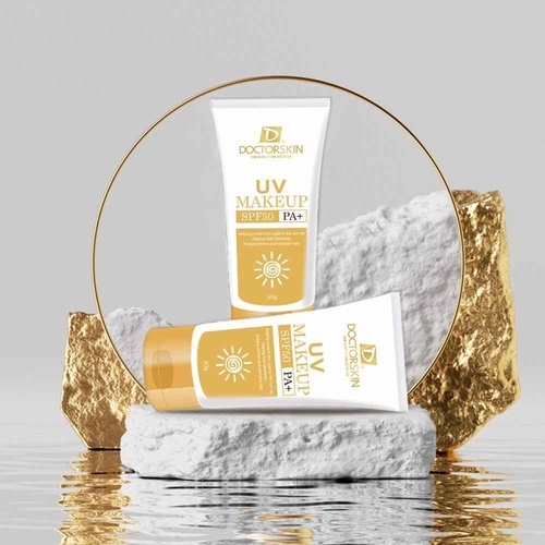KEM CHỐNG NẮNG NÂNG TONE QUANG PHỔ RỘNG UV MAKEUP DOCTORSKIN SPF 50/PA++++ 50G
