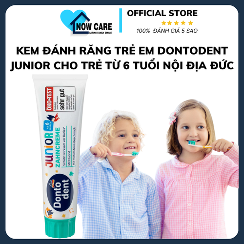 KEM ĐÁNH RĂNG TRẺ EM JUNIOR CHO TRẺ TỪ 6 TUỔI - DONTODENT