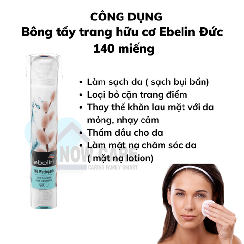 BÔNG TẨY TRANG HỮU CƠ - EBELIN