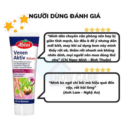 KEM BÔI GIÃN TĨNH MẠCH VENEN AKTIV 125ML - ABTEI