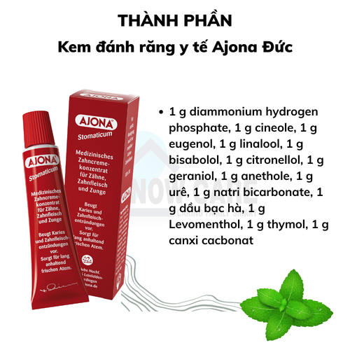 KEM ĐÁNH RĂNG Y TẾ 25ML - AJONA