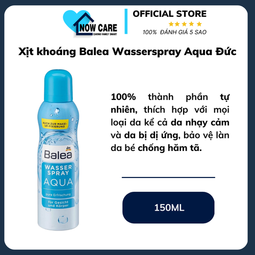XỊT KHOÁNG WASSERSPRAY AQUA 150ML - BALEA