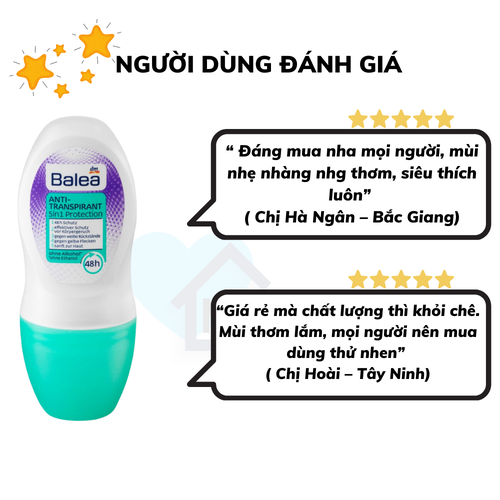 LĂN NÁCH KHỬ MÙI NỘI ĐỊA ĐỨC 50ML - BALEA