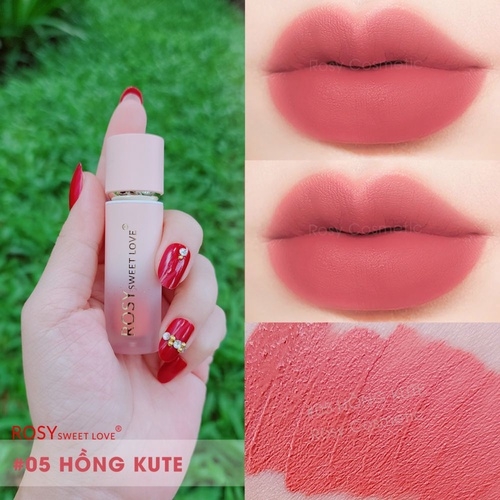 COMBO QUÀ TẶNG] 1 SON KEM LÌ ROSY LUXURY + 1 NƯỚC HOA SIMPLE 10ML - ROSY