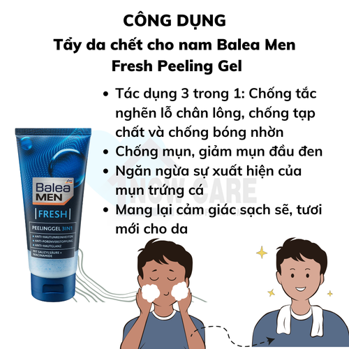 TẨY DA CHẾT CHO NAM MEN FRESH PEELING - BALEA