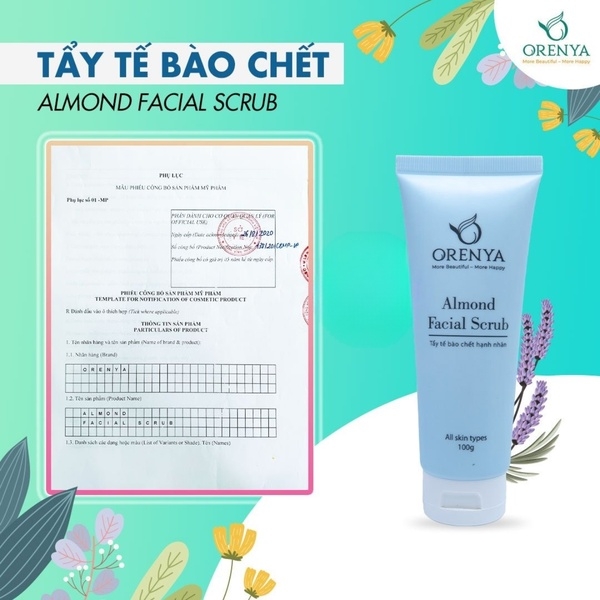 TẨY TẾ BÀO CHẾT HẠNH NHÂN ALMOND FACIAL SRUB - ORENYA