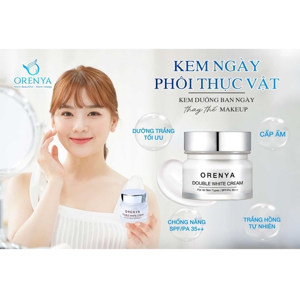 KEM DƯỠNG BAN NGÀY DOUBLE WHITE CREAM - ORENYA