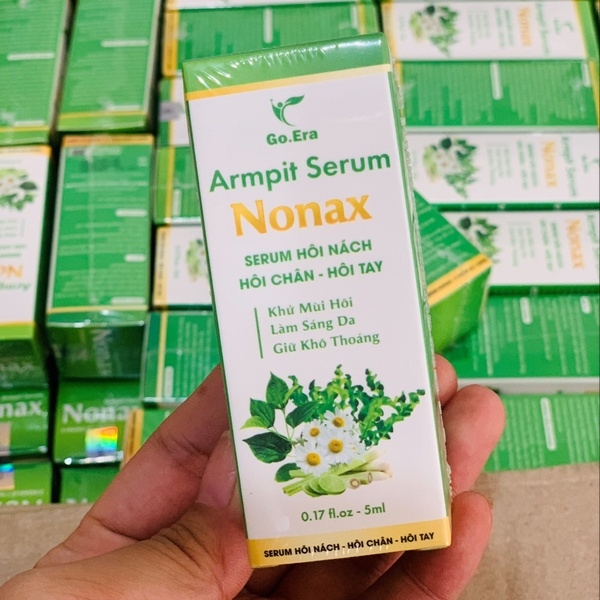COMBO 3 CHAI KHỬ MÙI CƠ THỂ GIẢM HÔI NÁCH,HÔI TAY, HÔI CHÂN SERUM NONAX 5ML - KYO GO.ERA