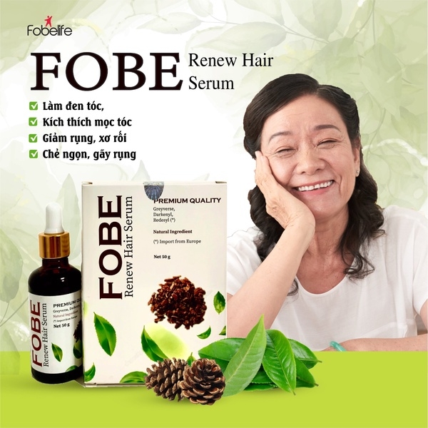 (DATE 6/24) SERUM FOBE HAIR GIÚP LÀM ĐEN TÓC, GIỮ TÓC CHẮC KHỎE, KÍCH THÍCH MỌC TÓC - FOBELIFE