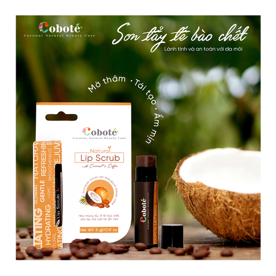 SON TẨY TẾ BÀO CHẾT CÀ PHÊ (NATURAL LIP SCRUB)- COBOTÉ
