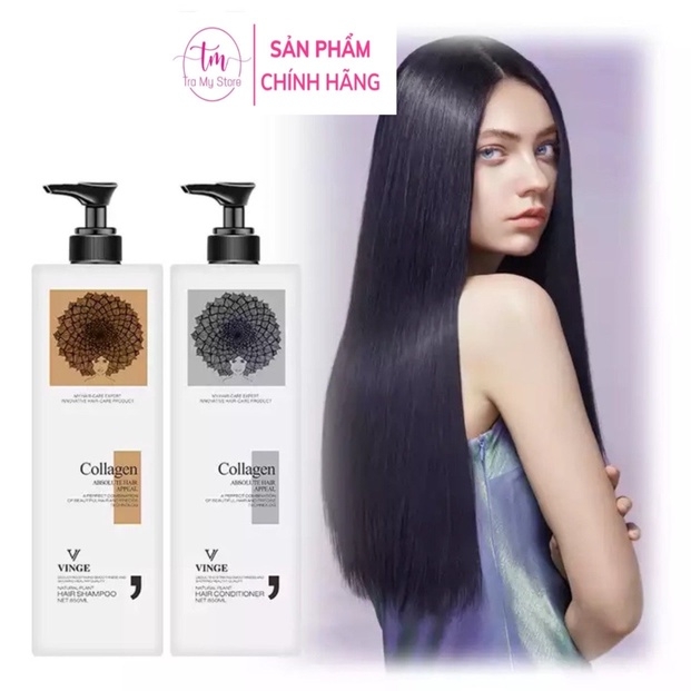 DẦU GỘI XẢ PHỤC HỒI, CHỐNG RỤNG KÍCH MỌC TÓC PLUS VINGE COLLAGEN 1000ML