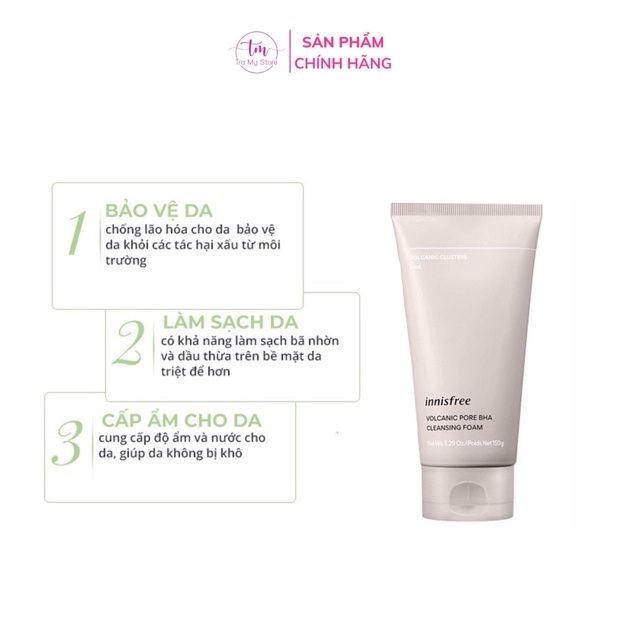 SỮA RỬA MẶT SẠCH SÂU ĐÁ TRO NÚI LỬA 150ML - INNISFREE