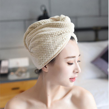 KHĂN QUẤN Ủ TÓC SIÊU THẤM MÀU TRƠN, KHĂN MŨ LÀM KHÔ TÓC SIÊU TIỆN ÍCH - DMASTORE