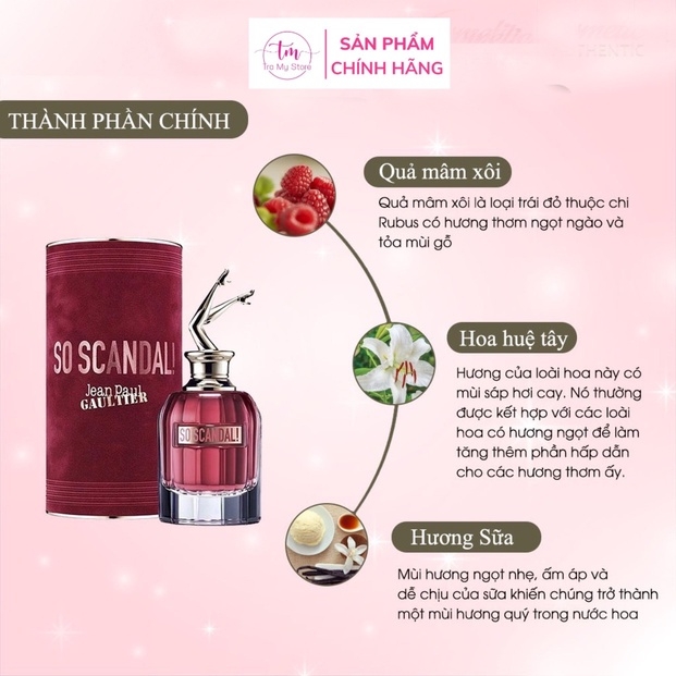 NƯỚC HOA NỮ SO SCANDAL RIBICOSMETICS 80ML - RIBICOSMETICS