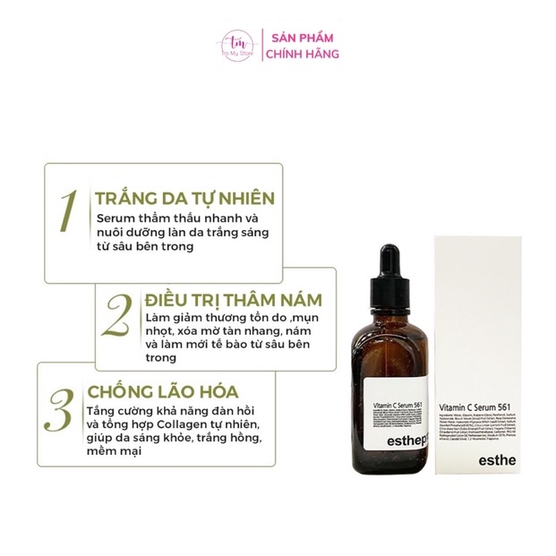 SERUM TRẮNG SÁNG DA CHỐNG LÃO HÓA VITAMIN C 100ML - ESTHEMAX