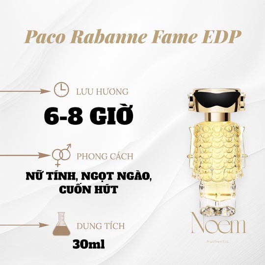 NƯỚC HOA PACO RABANNE FAME EDP 30ML - NOEM