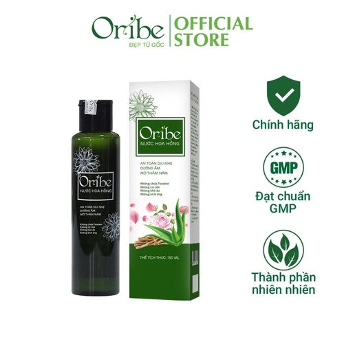 COMBO NƯỚC HOA HỒNG VÀ SỮA RỬA MẶT XÓA THÂM DƯỠNG ẨM TẨY TẾ BÀO CHẾT - ORIBE