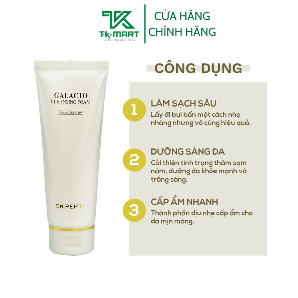 [BỘ QUÀ TẶNG DƯỠNG DA] SỮA RỬA MẶT + NƯỚC HOA HỒNG - DR.PEPTI+