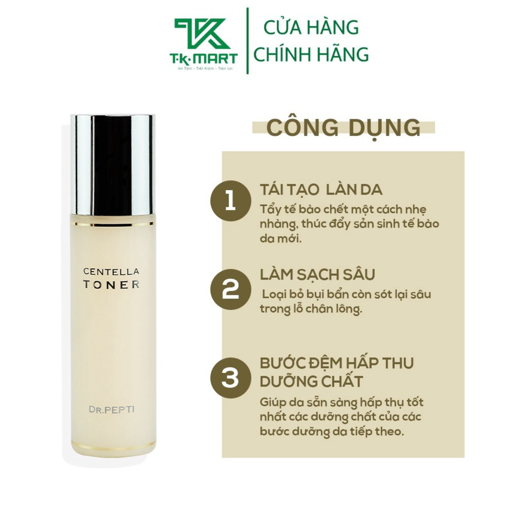 [BỘ QUÀ TẶNG DƯỠNG DA] SỮA RỬA MẶT + NƯỚC HOA HỒNG - DR.PEPTI+