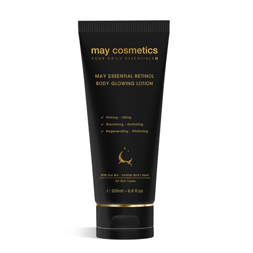 KEM DƯỠNG MAY ESSENTIALS RETINOL BODY GLOWING LOTION - MAY COSMETICS