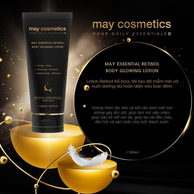 BỘ ĐÔI SẢN PHẨM KEM DƯỠNG MAY ESSENTIAL BODY CURE 24H PROTECTION - MAY COSMETICS