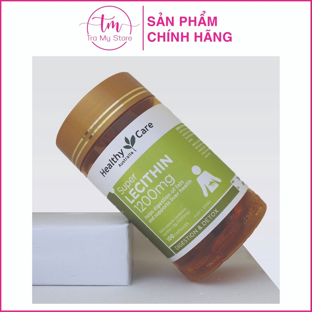 VIÊN UỐNG TINH CHẤT MẦM ĐẬU NÀNH HEALTHY CARE SUPER LECITHIN 1200MG LỌ 100 VIÊN - HEALTHY CARE