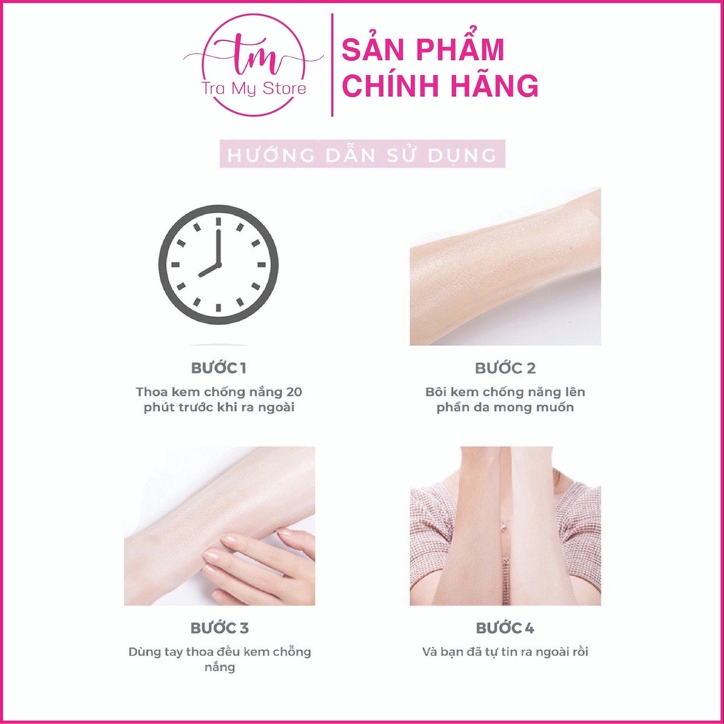 KEM CHỐNG NẮNG GIẢM DẦU, NÂNG TONE DA SÁNG HỒNG PINK SUN CREAM EX SPF50+/PA++++ - THE SAEM